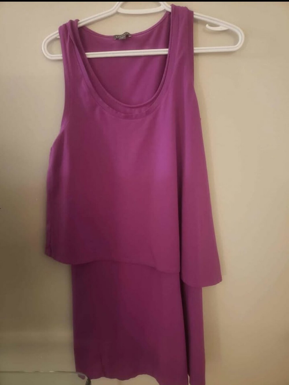 Lilla P Purple Layered Mini Dress